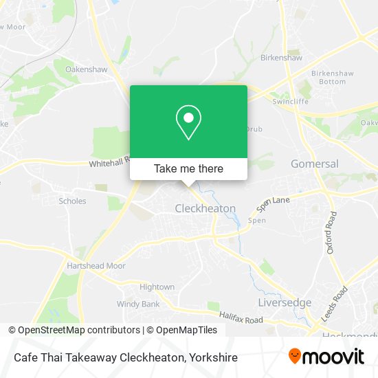 Cafe Thai Takeaway Cleckheaton map