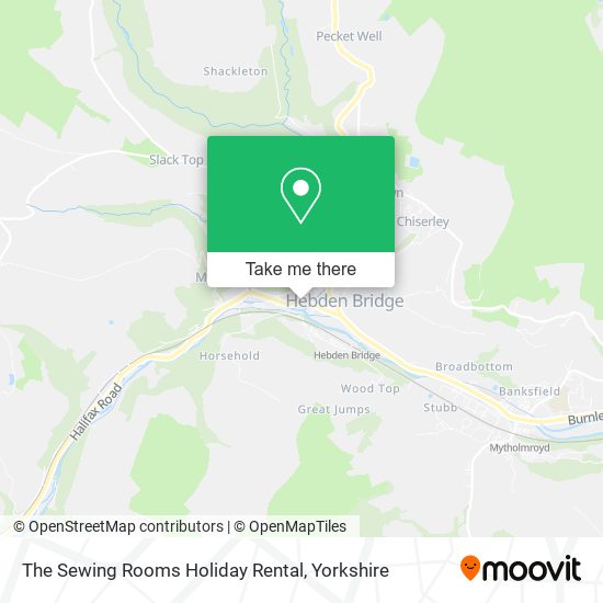 The Sewing Rooms Holiday Rental map