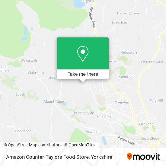 Amazon Counter-Taylors Food Store map