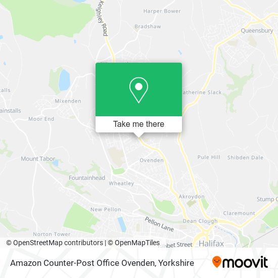 Amazon Counter-Post Office Ovenden map