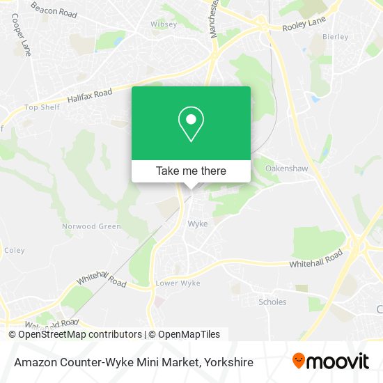 Amazon Counter-Wyke Mini Market map