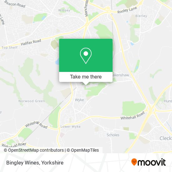 Bingley Wines map