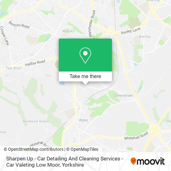 Sharpen Up - Car Detailing And Cleaning Services - Car Valeting Low Moor map