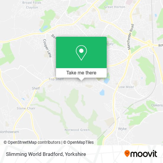 Slimming World Bradford map