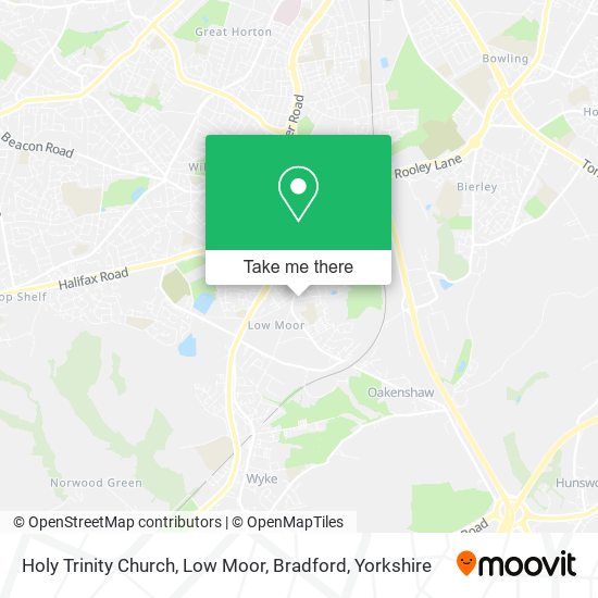 Holy Trinity Church, Low Moor, Bradford map