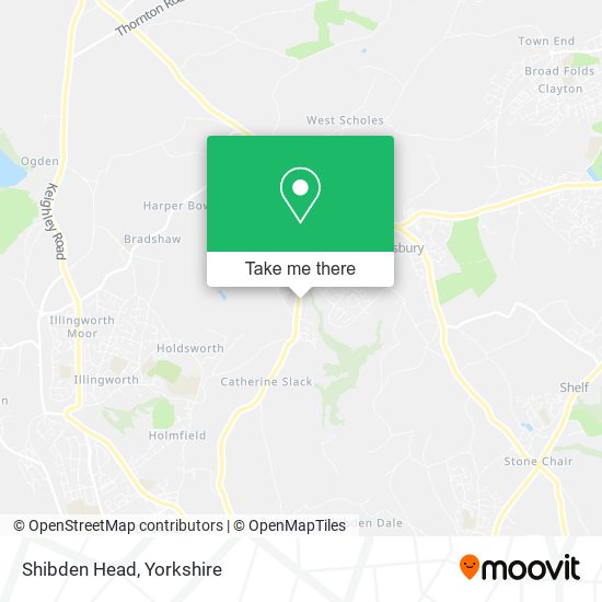 Shibden Head map