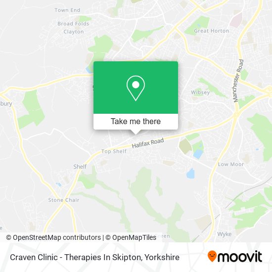 Craven Clinic - Therapies In Skipton map