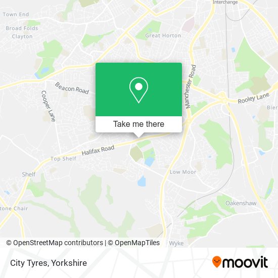 City Tyres map