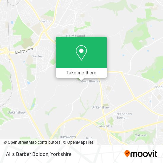 Ali's Barber Boldon map