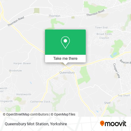 Queensbury Mot Station map