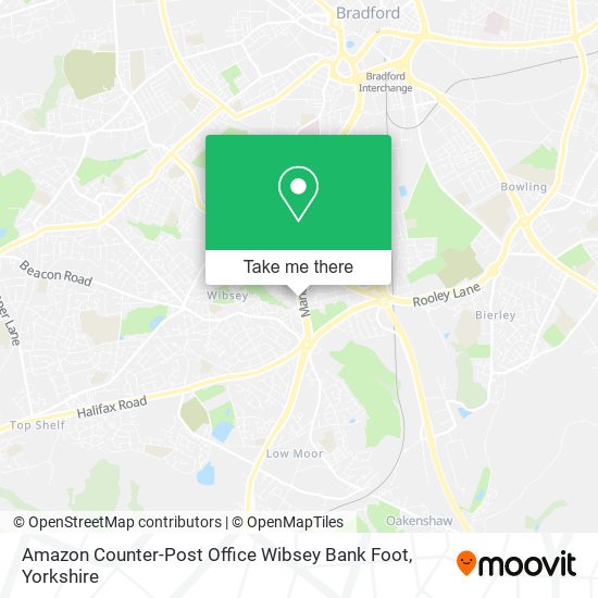 Amazon Counter-Post Office Wibsey Bank Foot map