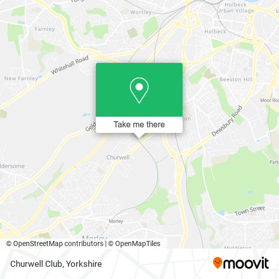 Churwell Club map