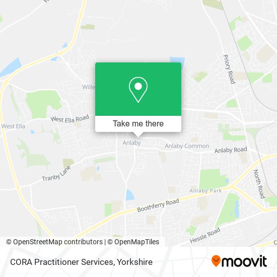 CORA Practitioner Services map