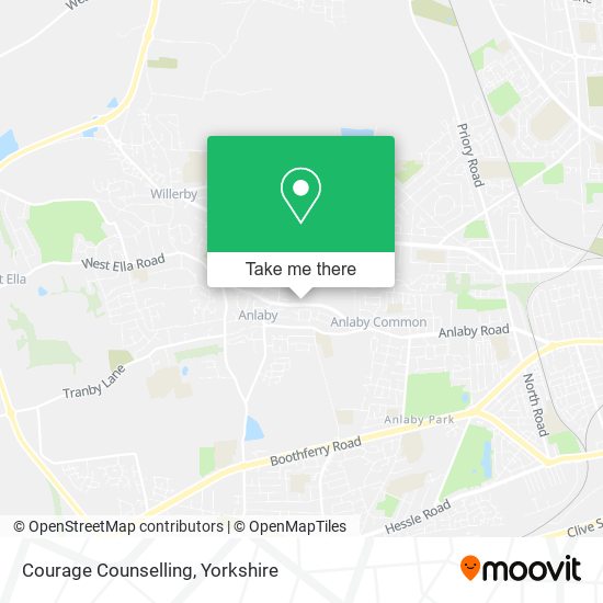 Courage Counselling map