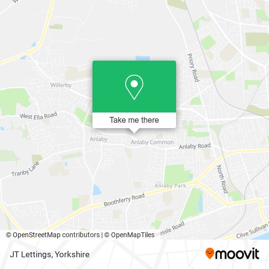 JT Lettings map