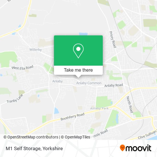 M1 Self Storage map