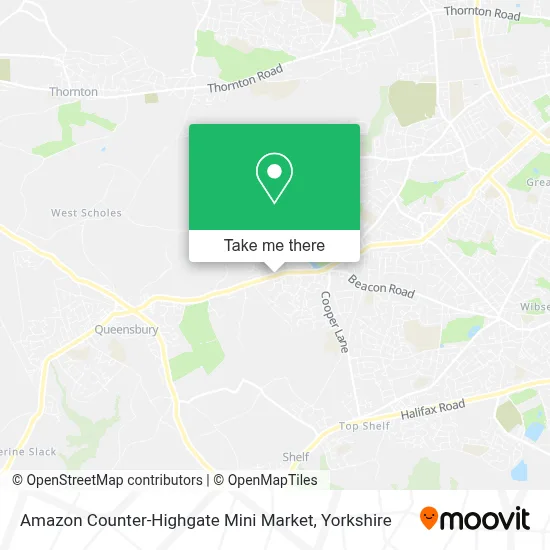 Amazon Counter-Highgate Mini Market map