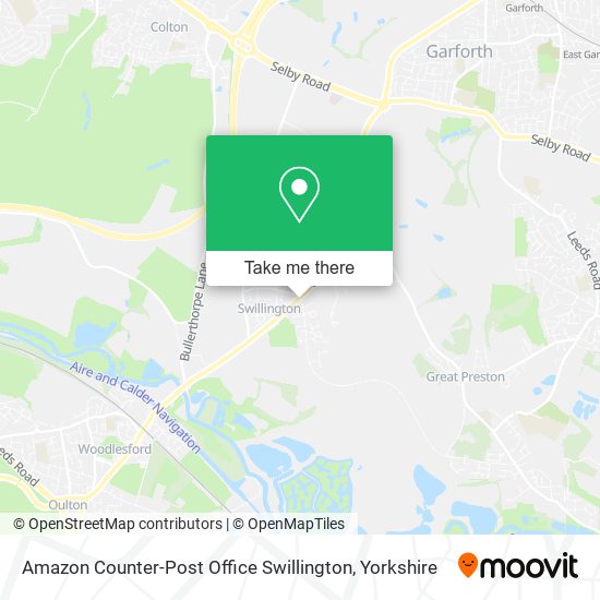 Amazon Counter-Post Office Swillington map
