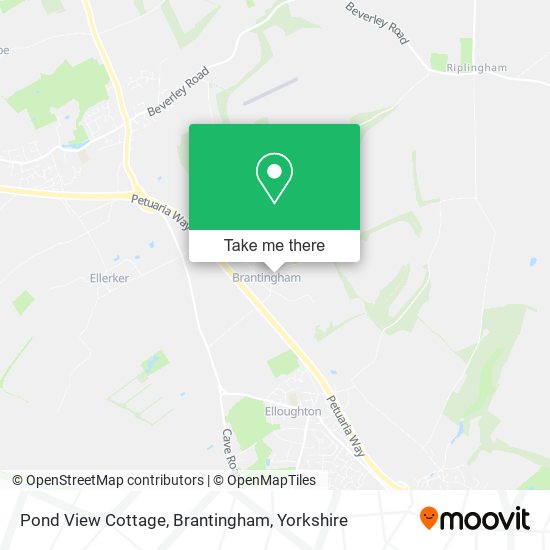 Pond View Cottage, Brantingham map