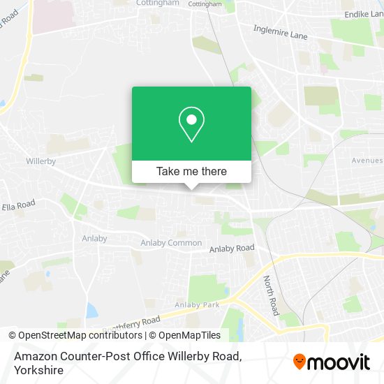 Amazon Counter-Post Office Willerby Road map
