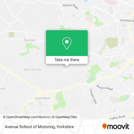 Avenue School of Motoring map