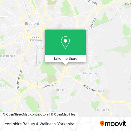 Yorkshire Beauty & Wellness map