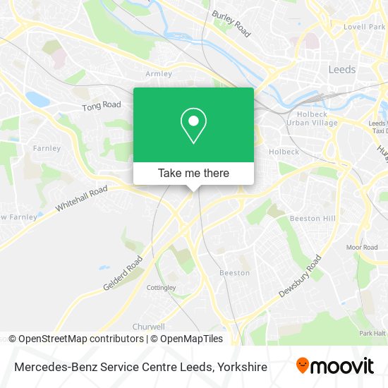 Mercedes-Benz Service Centre Leeds map