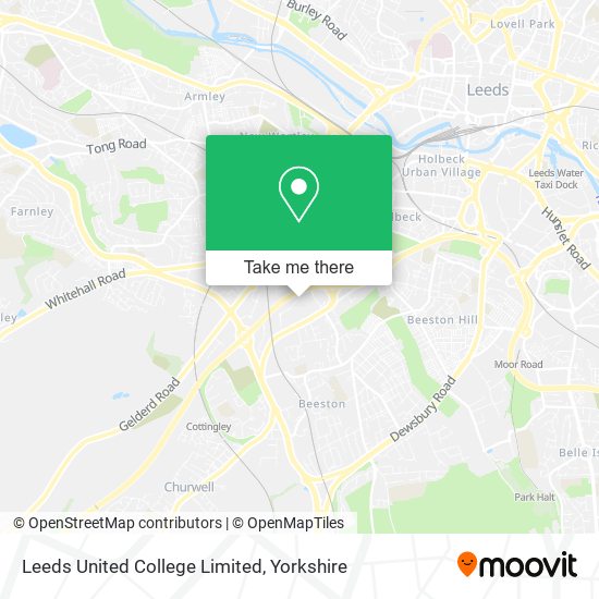 Leeds United College Limited map