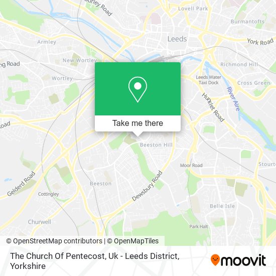 The Church Of Pentecost, Uk - Leeds District map