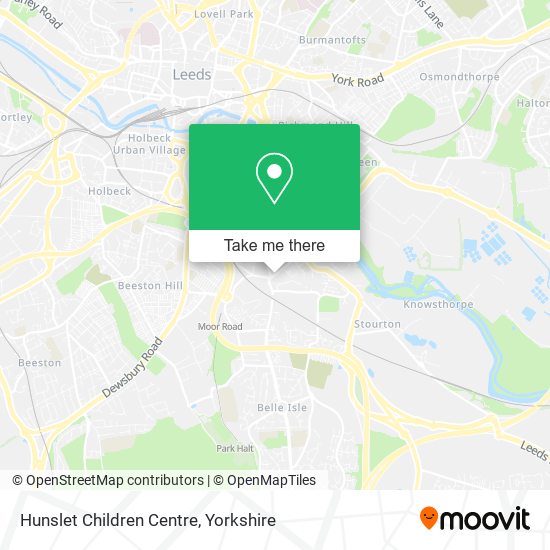 Hunslet Children Centre map