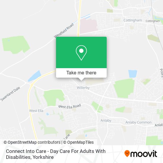 Connect Into Care - Day Care For Adults With Disabilities map