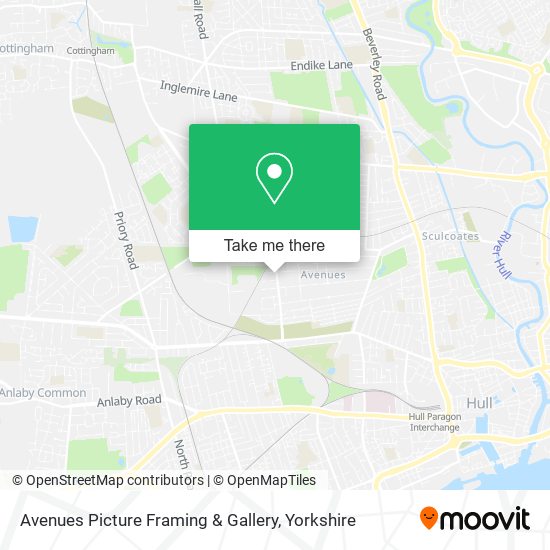 Avenues Picture Framing & Gallery map