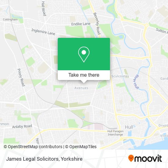 James Legal Solicitors map