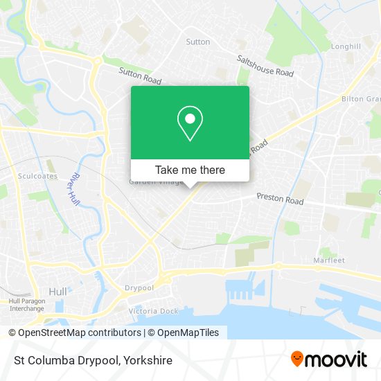 St Columba Drypool map