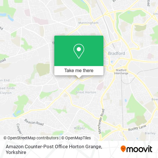 Amazon Counter-Post Office Horton Grange map