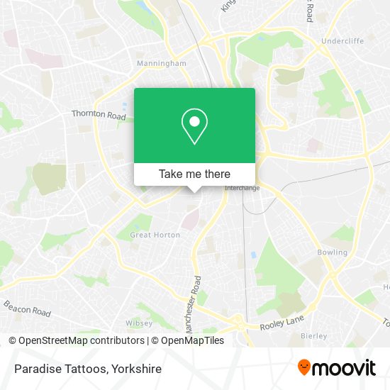 Paradise Tattoos map