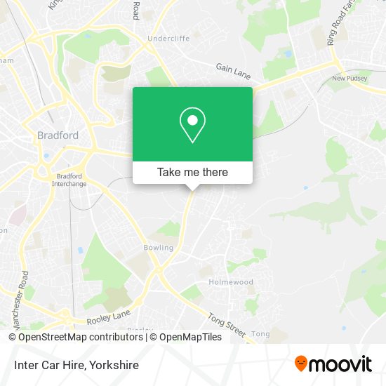 Inter Car Hire map