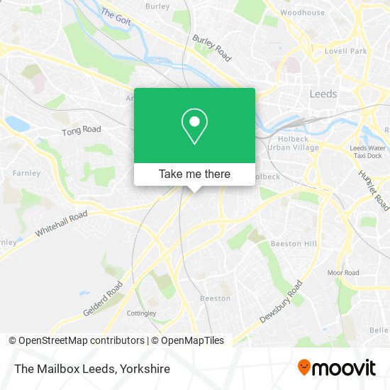 The Mailbox Leeds map