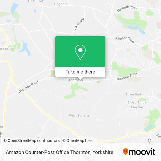 Amazon Counter-Post Office Thornton map