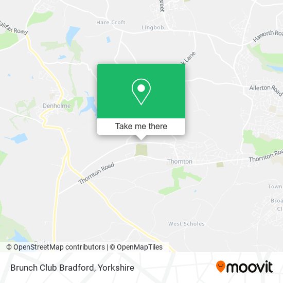 Brunch Club Bradford map