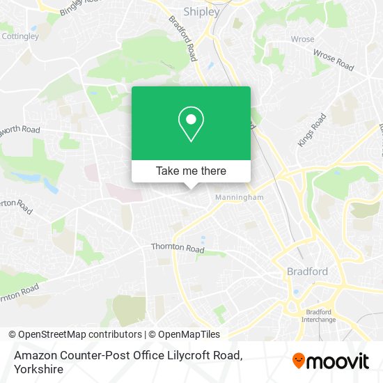 Amazon Counter-Post Office Lilycroft Road map