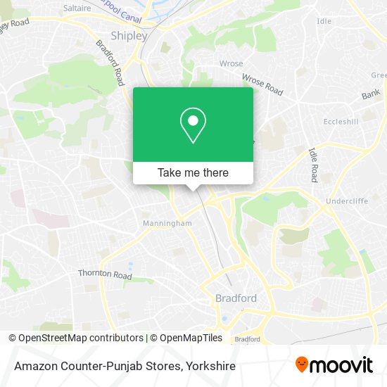 Amazon Counter-Punjab Stores map