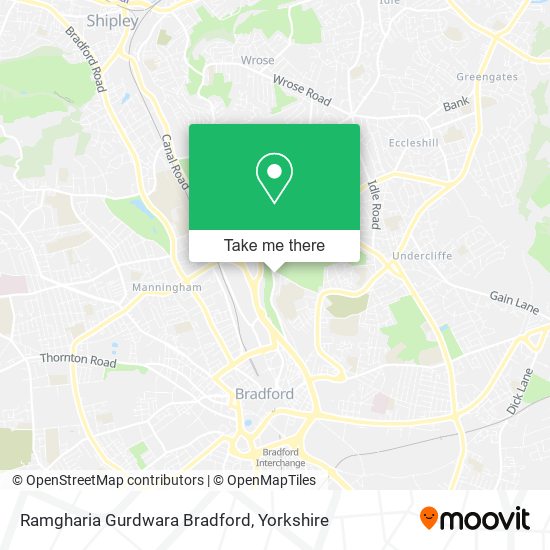 Ramgharia Gurdwara Bradford map