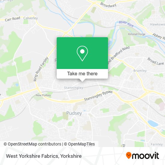 West Yorkshire Fabrics map