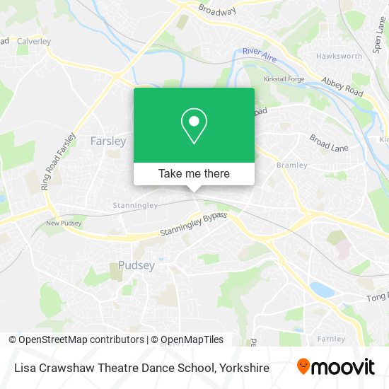 Lisa Crawshaw Theatre Dance School map