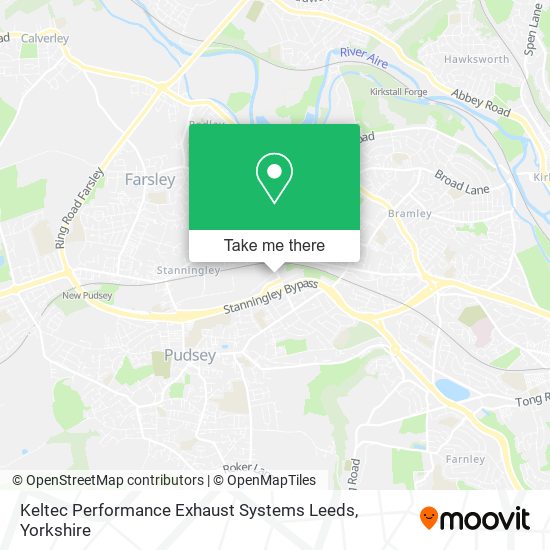 Keltec Performance Exhaust Systems Leeds map