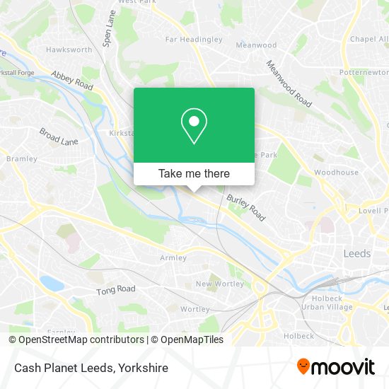 Cash Planet Leeds map