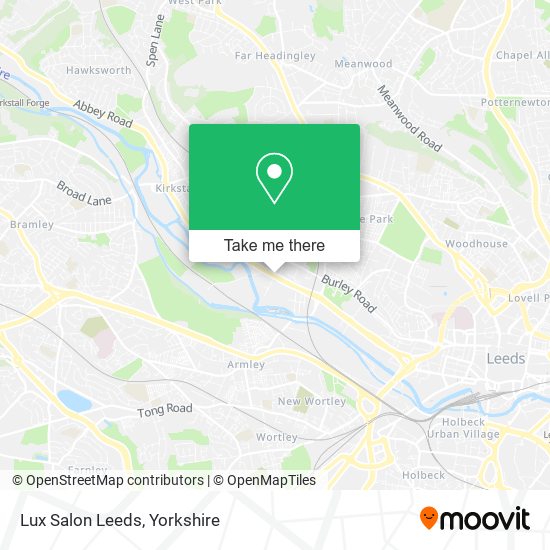 Lux Salon Leeds map