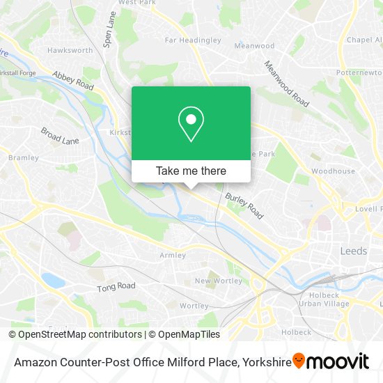 Amazon Counter-Post Office Milford Place map