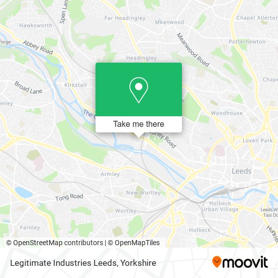 Legitimate Industries Leeds map